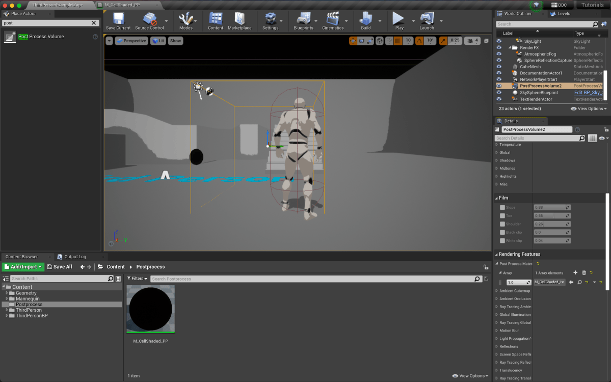 Creating a Cell-Shader Post Process Material in Unreal Engine – Robot ...